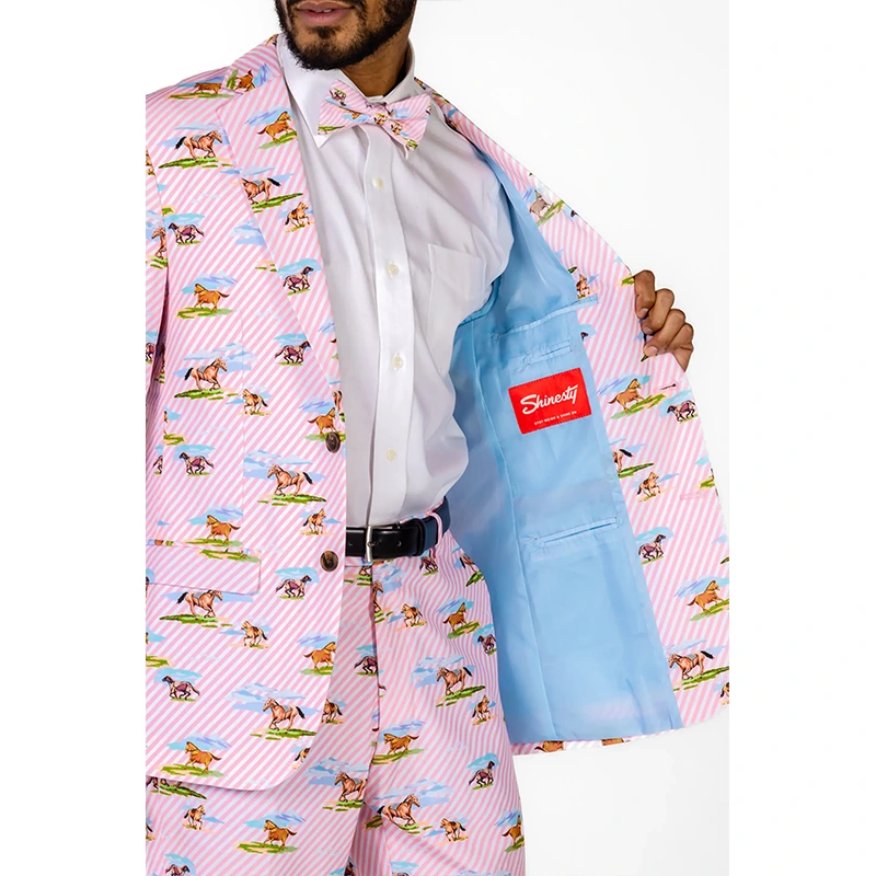 Shinesty The Supreme Steed Men's Derby Horses Blazer - Image 4
