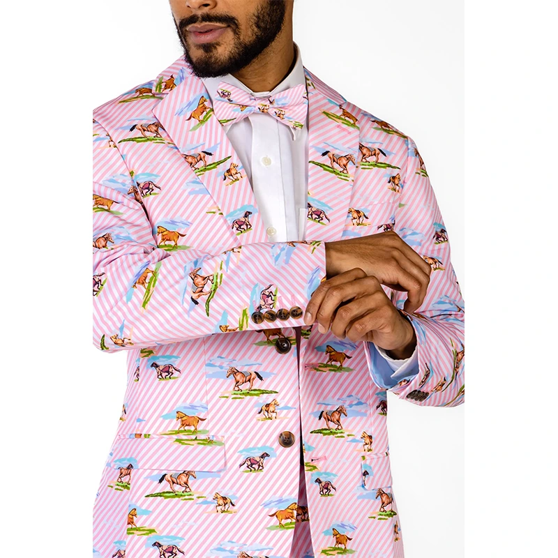 Shinesty The Supreme Steed Men's Derby Horses Blazer - Image 3