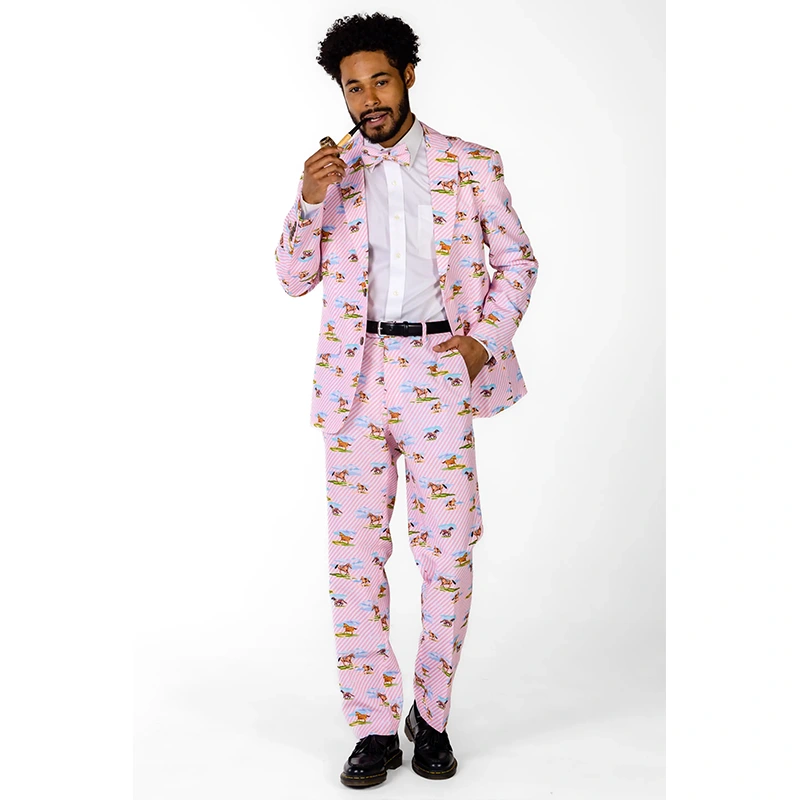 Shinesty The Supreme Steed Men's Derby Horses Blazer - Image 2