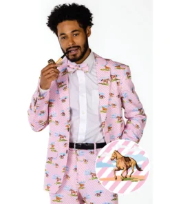 Shinesty The Supreme Steed Men's Derby Horses Blazer