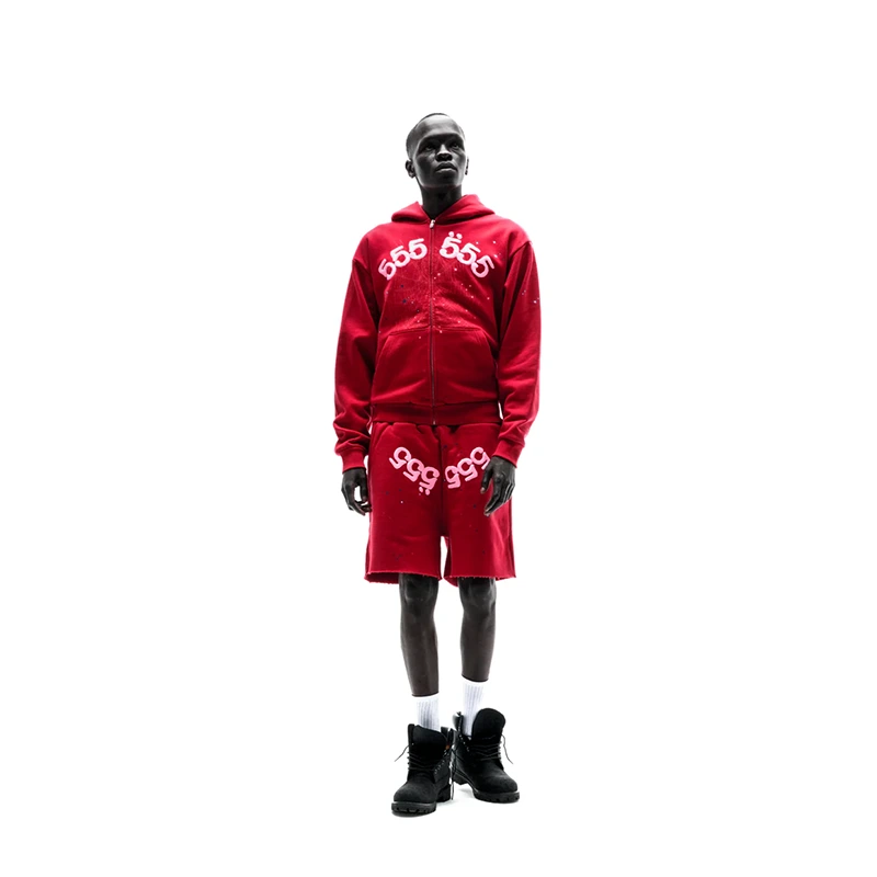 Sp5der Angel Number Zip Hoodie - Image 4