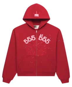 Sp5der Angel Number Zip Hoodie