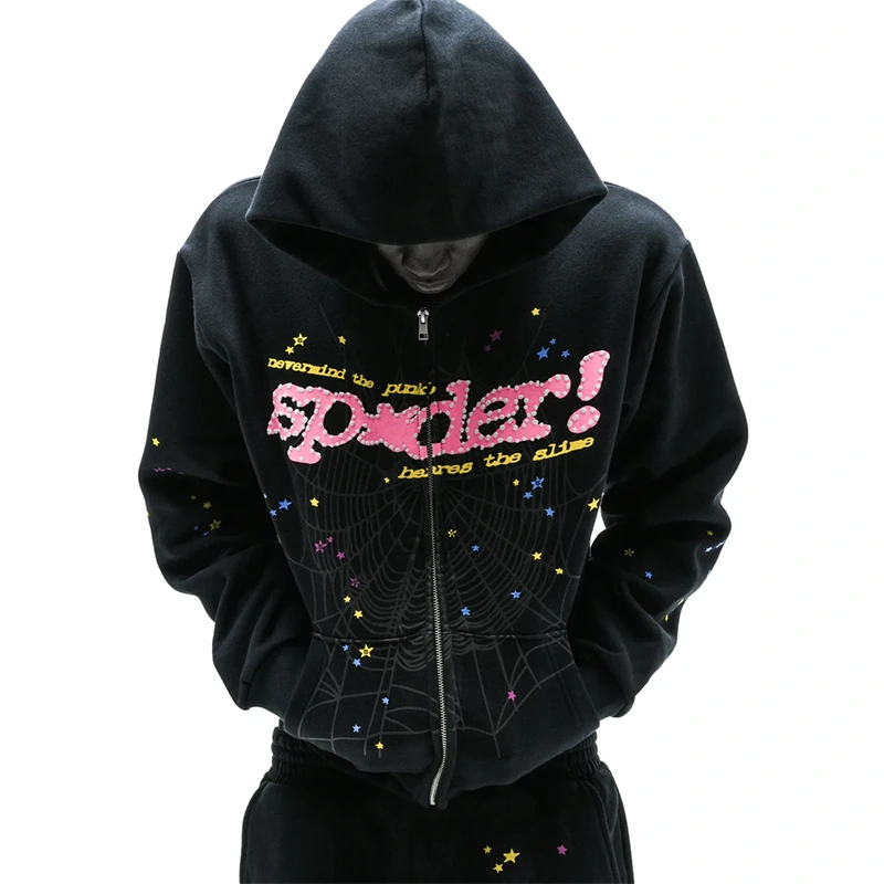 Sp5der Punk V2 Zip Up Hoodie - Image 4