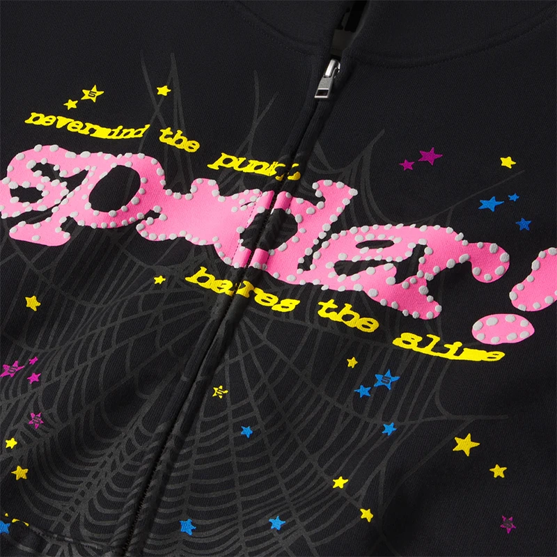 Sp5der Punk V2 Zip Up Hoodie - Image 3