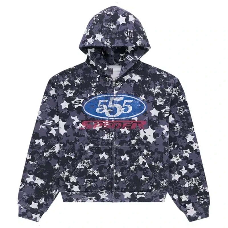 Sp5der R5cing Zip Hoodie