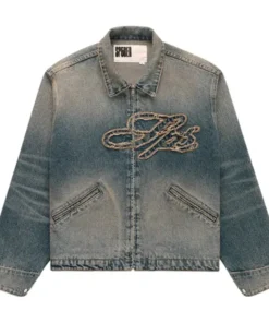 Sp5der Script Denim Work Jacket