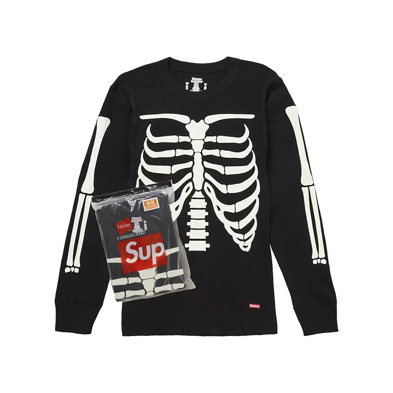 Supreme Hanes Bones Thermal Crew - Image 2