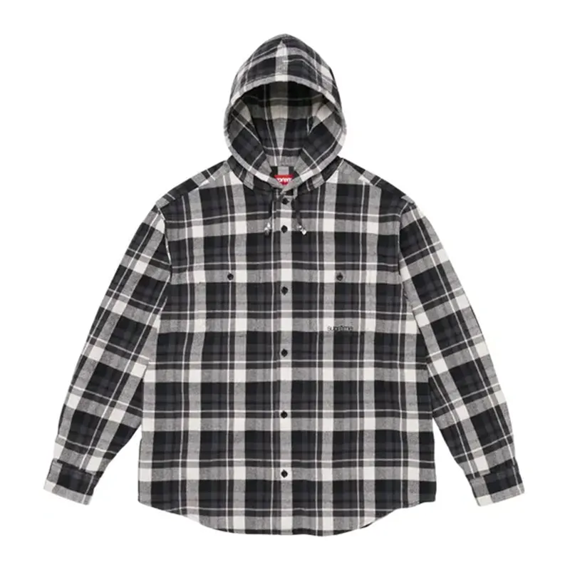 Supreme Hooded Flannel Shirt