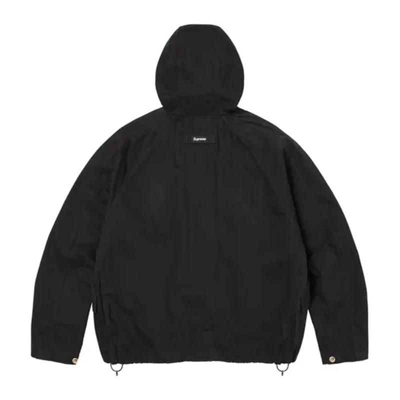 Supreme Hooded Raglan Black Jacket - Image 2
