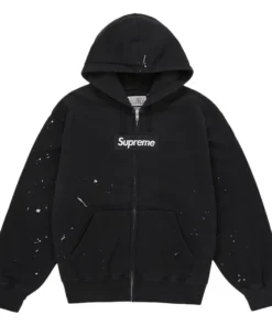 Supreme MM6 Maison Margiela Box Logo Zip Up Hooded Sweatshirt