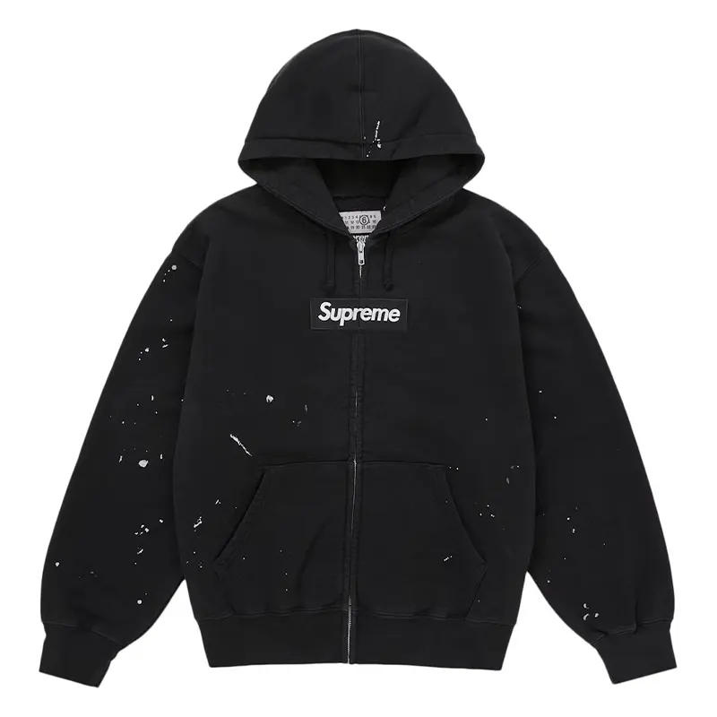 Supreme MM6 Maison Margiela Box Logo Zip Up Hooded Sweatshirt