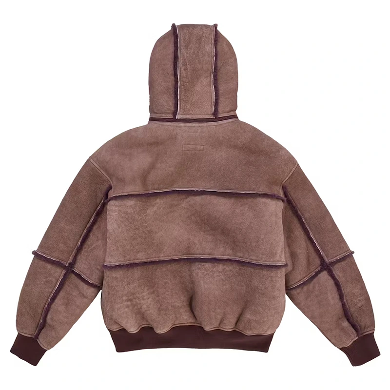 Supreme x MM6 Maison Margiela Hooded Shearling Bomber Jacket - Image 3