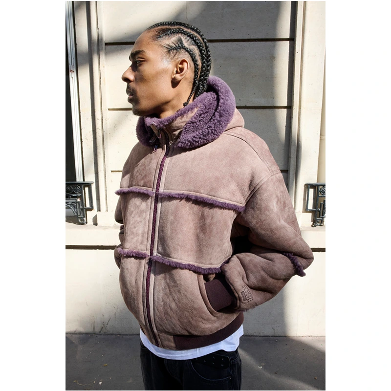 Supreme x MM6 Maison Margiela Hooded Shearling Bomber Jacket - Image 6