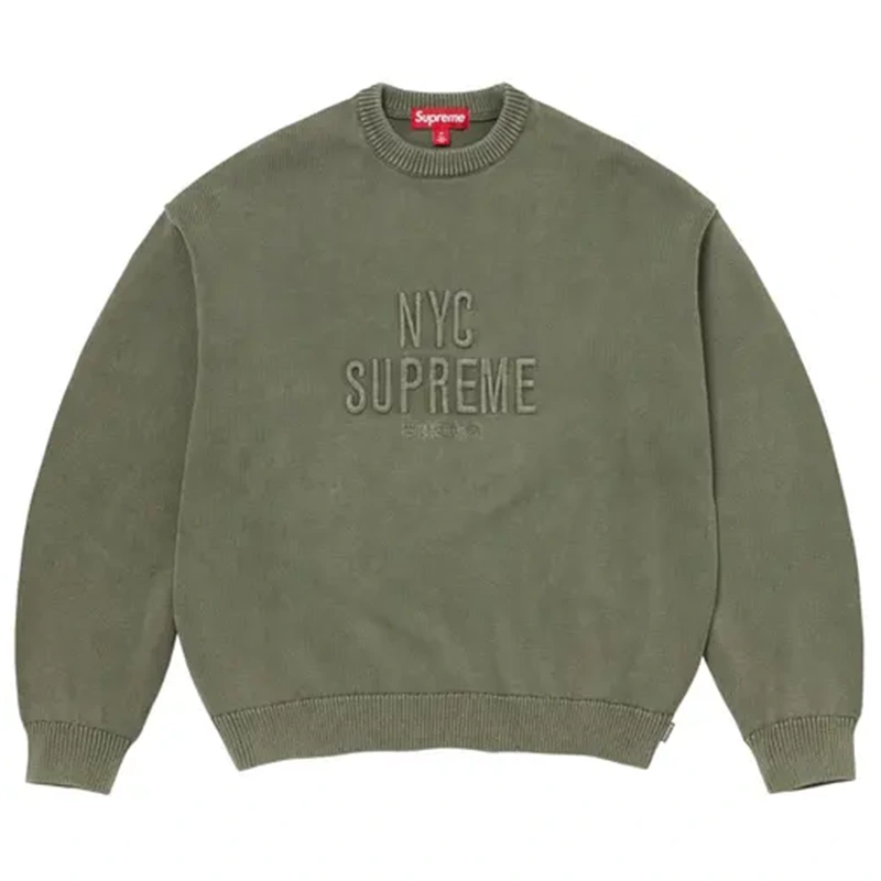 Supreme Overdyed Raised Sweater