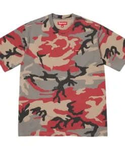 Supreme Small Box Red Camo Tee