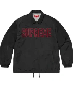 Supreme Spellout Coaches Black Jacket