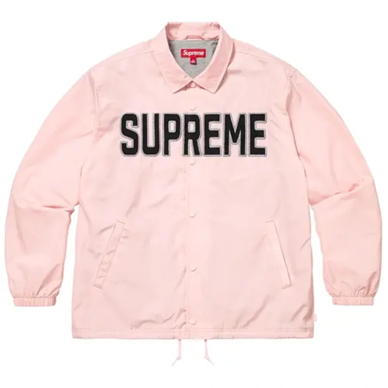 Supreme Spellout Coaches Pink Jacket