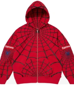 Supreme Spiderman Zip Up Hoodie