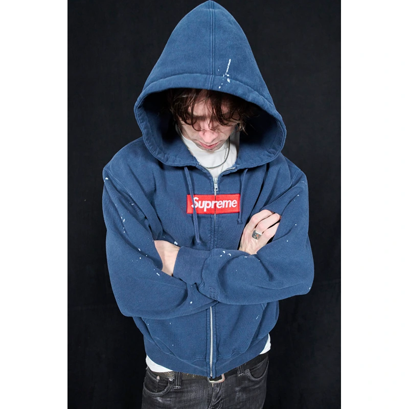 Supreme x MM6 Maison Margiela Box Logo Zip Up Hooded Sweatshirt - Image 9
