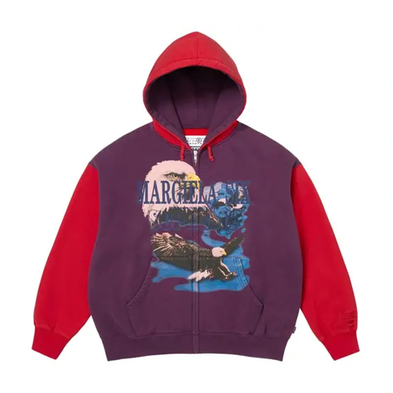 Supreme x MM6 Maison Margiela Eagle Zip Up Hooded Sweatshirt - Image 5