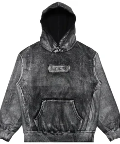 Supreme x MM6 Maison Margiela Foil Box Logo Hooded Sweatshirt
