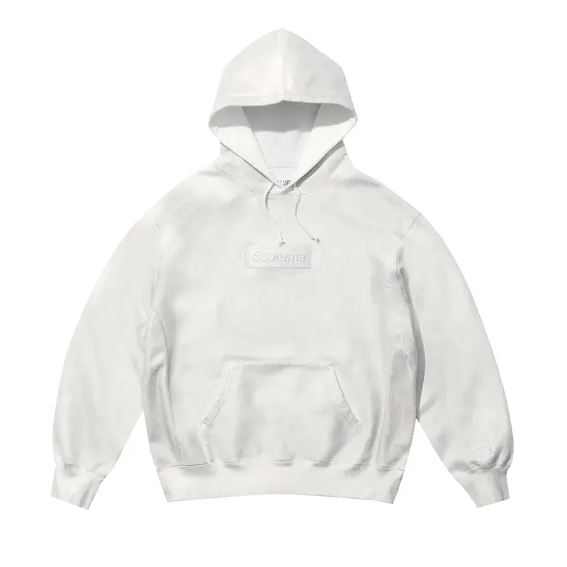 Supreme x MM6 Maison Margiela Foil Box Logo Hooded Sweatshirt