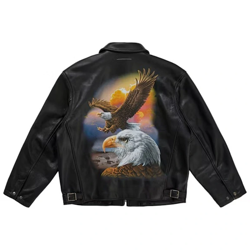 Supreme x MM6 Maison Margiela Schott Eagle Leather Jacket