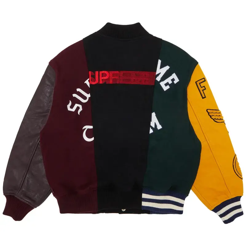 Supreme x MM6 Maison Margiela Split Varsity Jacket - Image 2