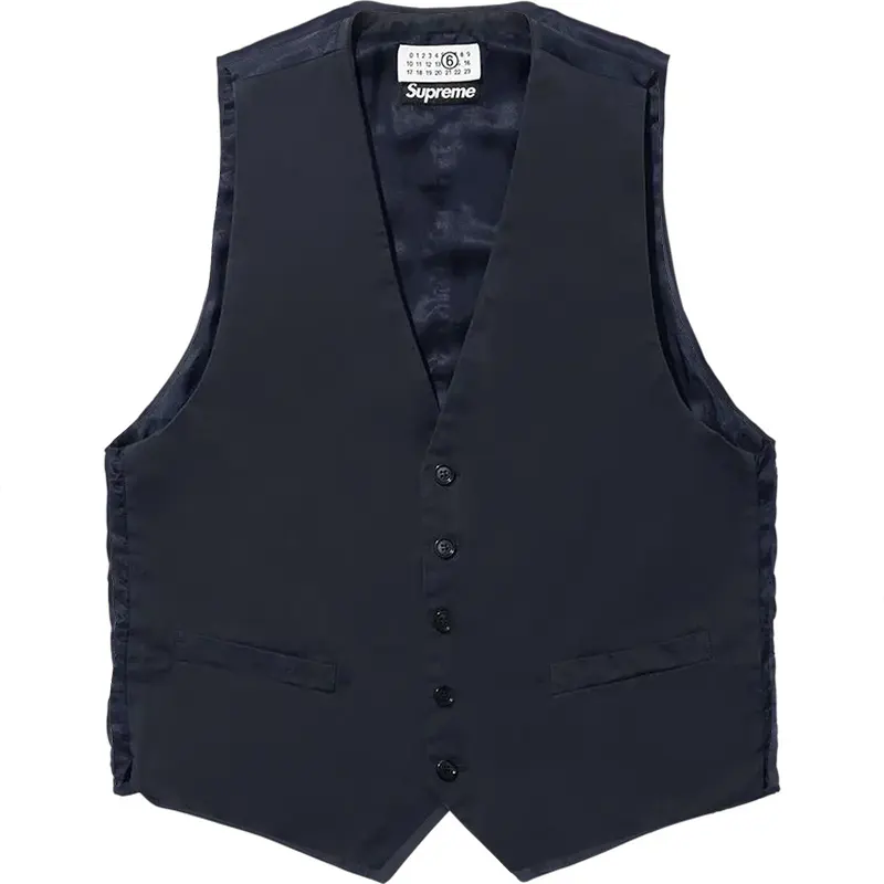 Supreme x MM6 Maison Margiela Washed Cotton Suit Vest