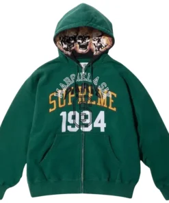 Supreme x MM6 Maison Margiela Zip Up Hooded Sweatshirt