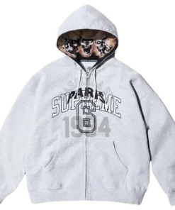 Supreme x MM6 Maison Margiela Zip Up Hooded Sweatshirt