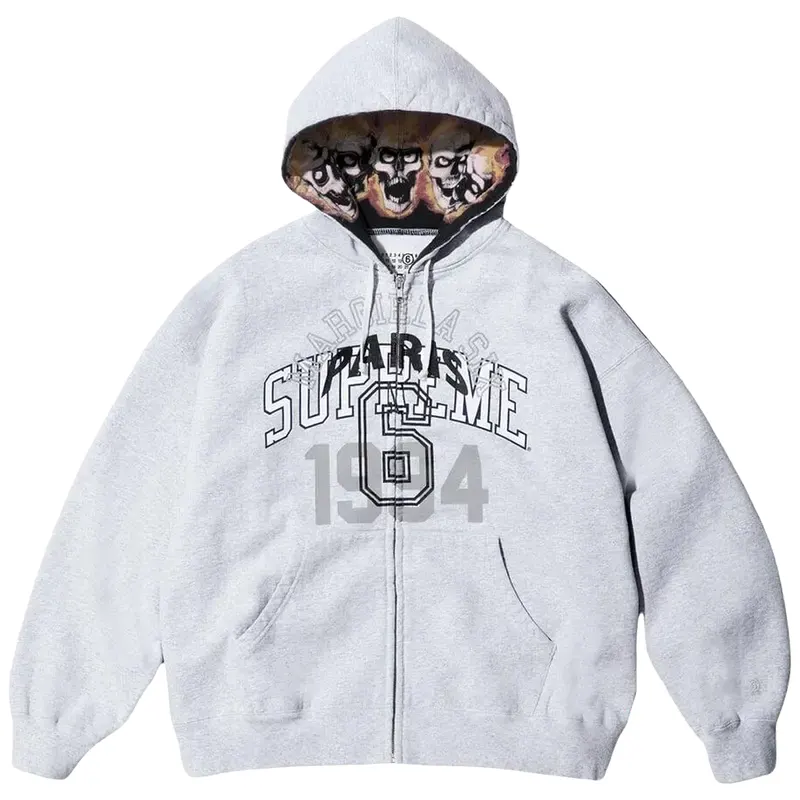 Supreme x MM6 Maison Margiela Zip Up Hooded Sweatshirt