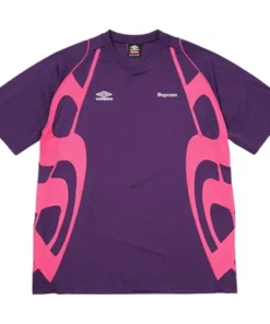 Supreme x Umbro Old English Purple Jersey