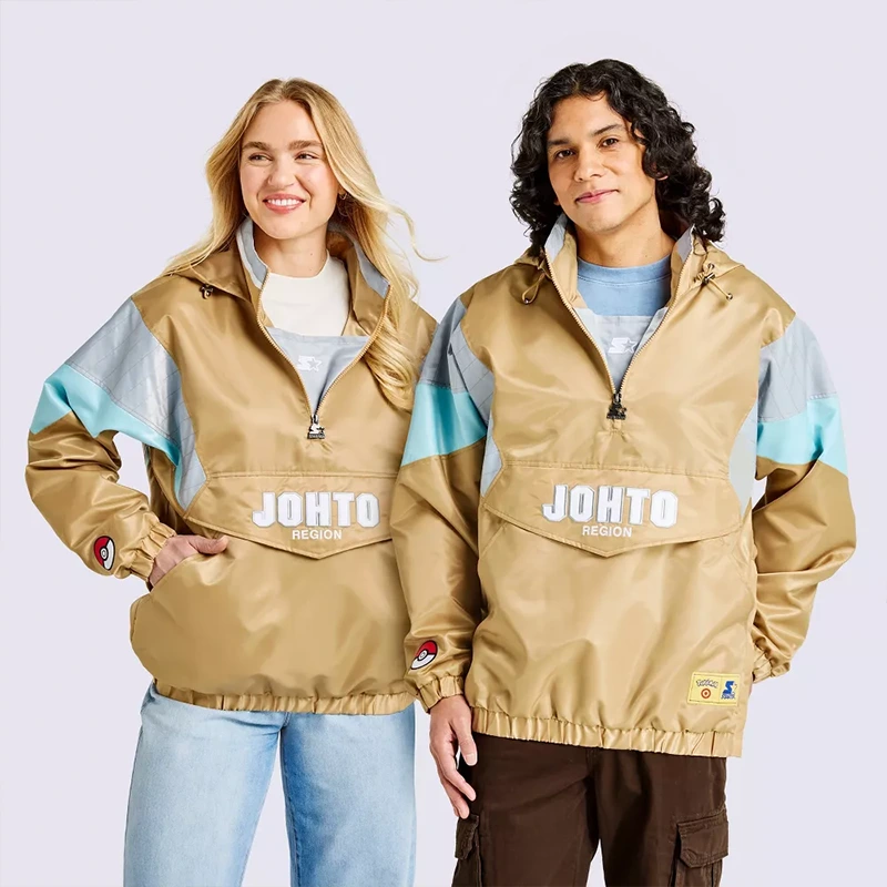 Target x Pokemon Johto Region Starter Pullover Jacket