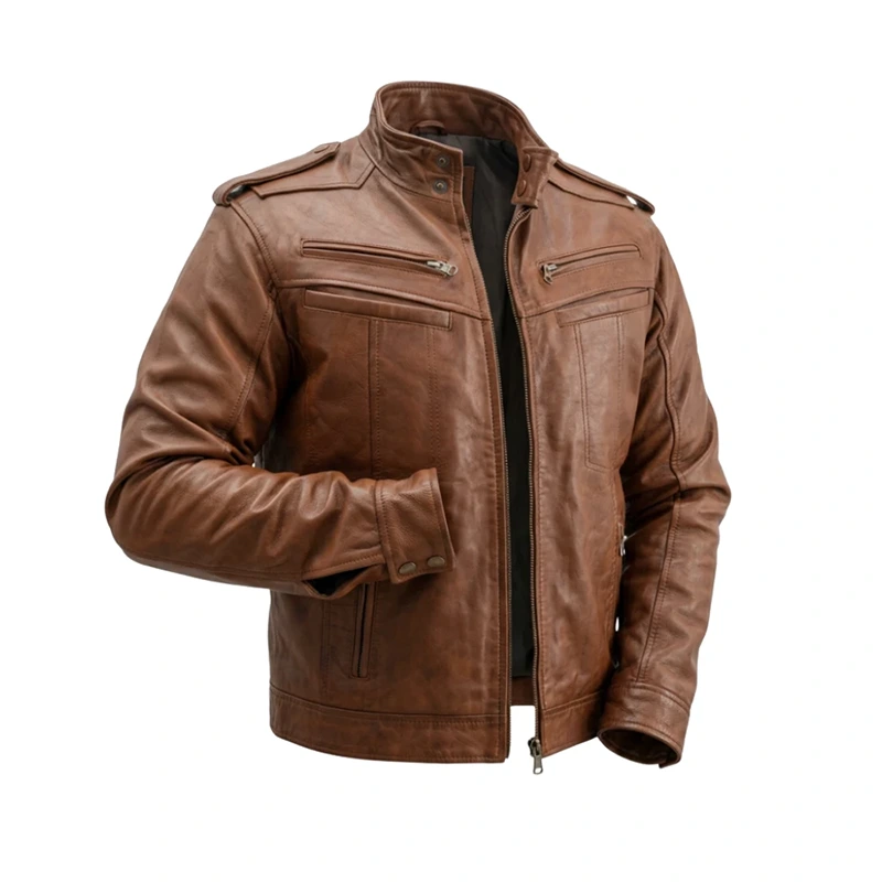 The Wilkinson Brown Leather Jacket - Image 2