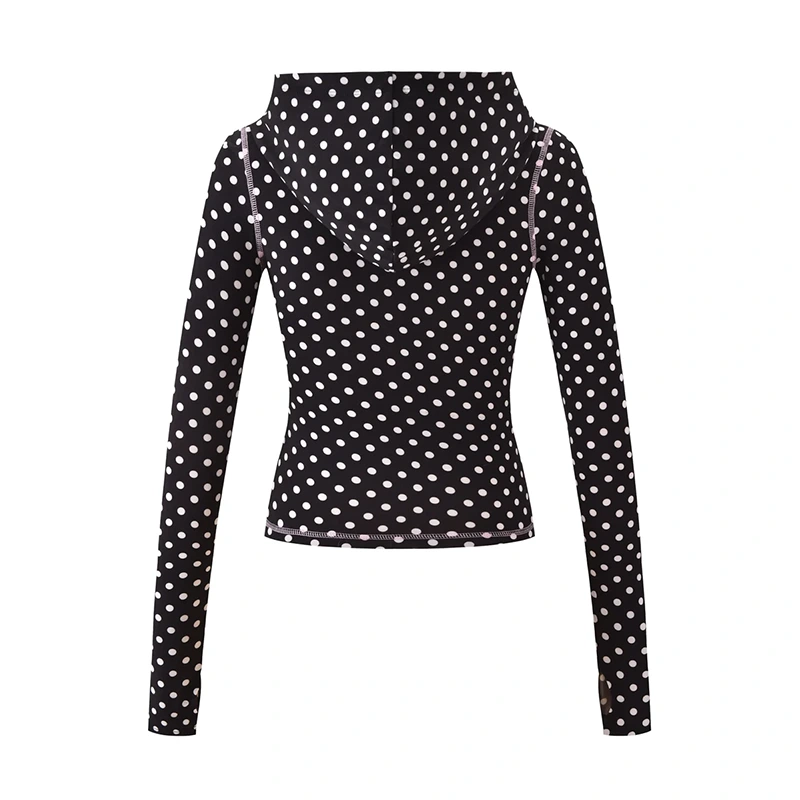 Tiger Mist Blare Hoodie Black Polka Dot Women's - Image 2
