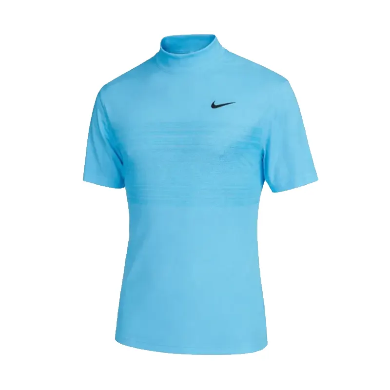 Tiger Woods Mock Neck Golf Red T-Shirt - Image 3