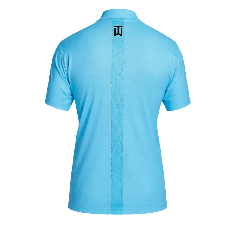 Tiger Woods Mock Neck Golf Red T-Shirt - Image 4