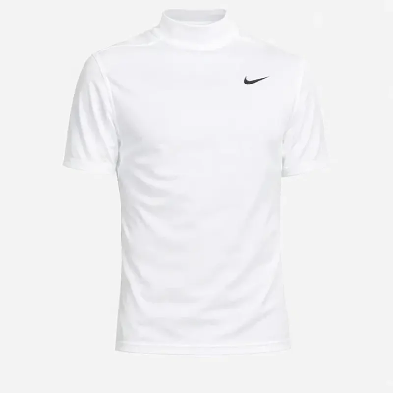 Tiger Woods Mock Neck Golf Red T-Shirt