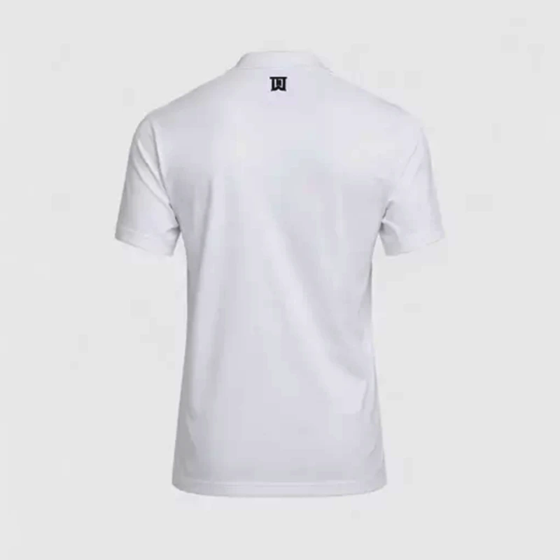Tiger Woods Mock Neck Golf White T-Shirt - Image 2