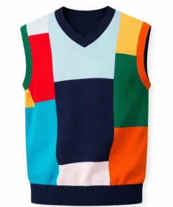 Today Show 2026 Matt Rogers Color block Patchwork Sweater Vest