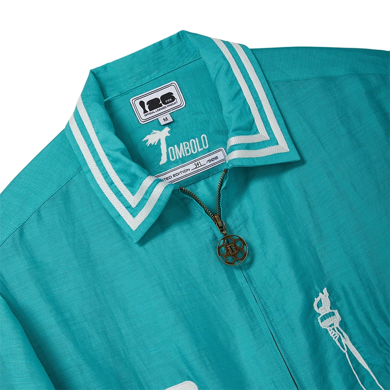 Tombolo FIFA World Cup 2026 Stars and Stripes Teal Zipper Shirt - Image 2