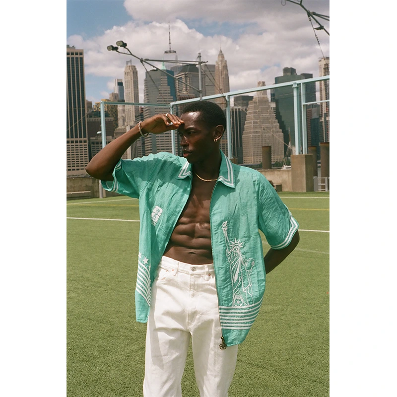 Tombolo FIFA World Cup 2026 Stars and Stripes Teal Zipper Shirt - Image 12
