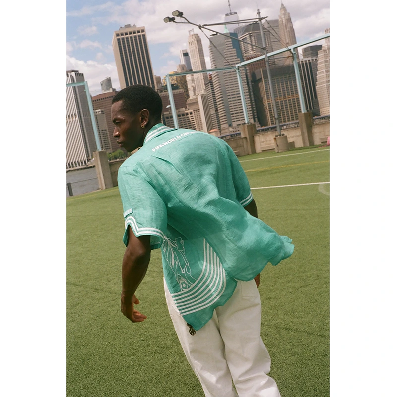 Tombolo FIFA World Cup 2026 Stars and Stripes Teal Zipper Shirt - Image 9