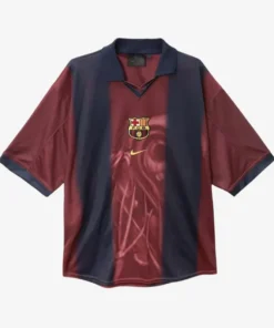 Travis Scott x Nike x FC Barcelona Retro 2000/01 Home Skeleton Jersey