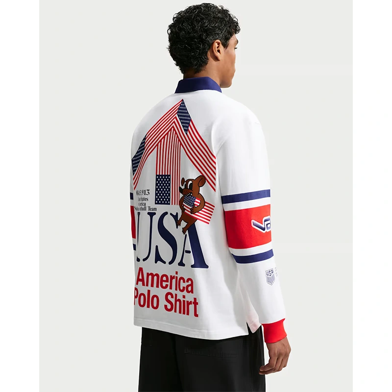 USA x VAA Long-Sleeve Rugby Top - Image 2