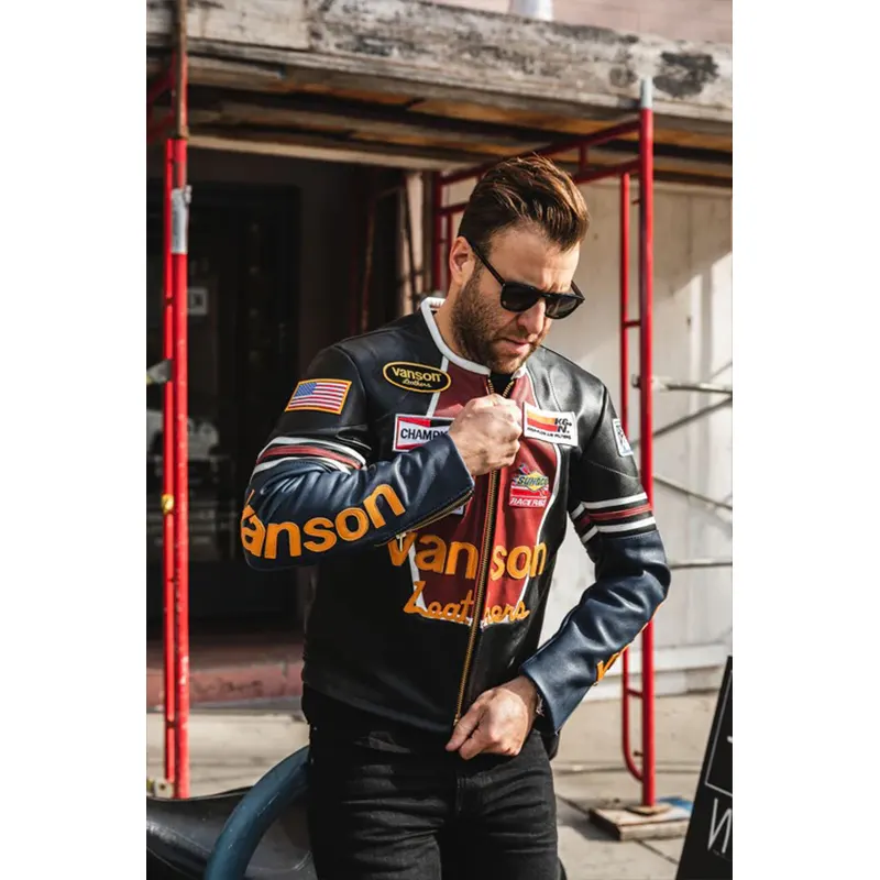 Vanson Leather Jacket - Image 3