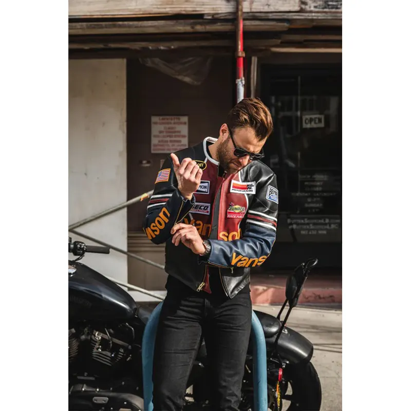 Vanson Leather Jacket - Image 4
