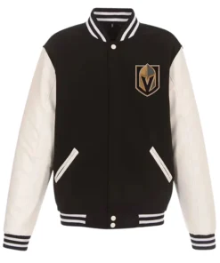 Vegas Golden Knights Varsity Black and White Jacket