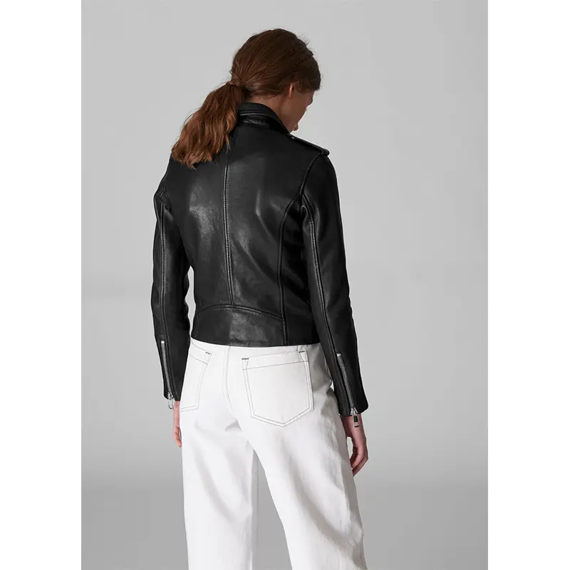 Whistles Agnes Leather Jacket - Image 3